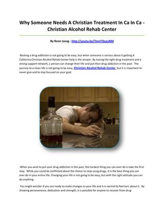 Christian Counseling For Drug Addiction